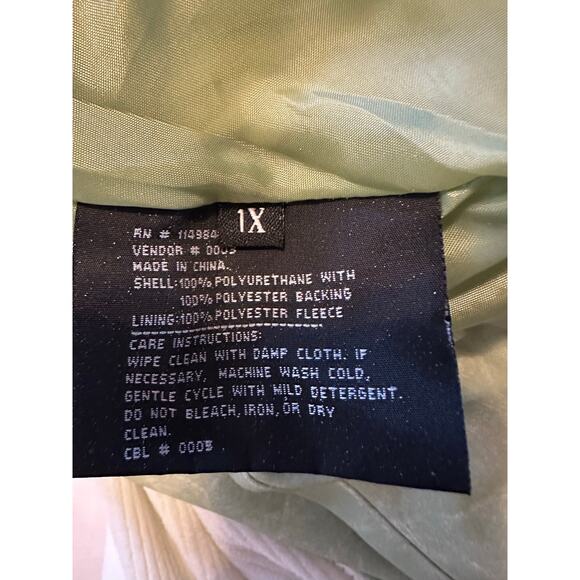 London Fog Reversible Full Zip Hooded Jacket Coat Women’s Size 1X - Picture 8 of 8